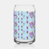 Bloem Paars Viola Blauwe Sering Pensee Vrouwenaam Blikvorm Glas (Rechts)