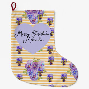 Bloem Paars Viola Geel Pansy Kerst Naam Grote Kerstsok
