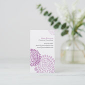 Bloem Paars Visitekaartje (Staand voorkant)