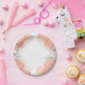 bloem papieren bordje (Feest)