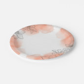 bloem papieren bordje (Gekanteld)