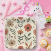 bloem papieren bordje (Feest)