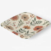 bloem papieren bordje (Gebogen)