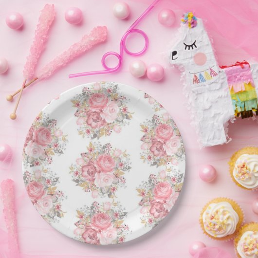 Bloem Papieren Bordje (Feest)