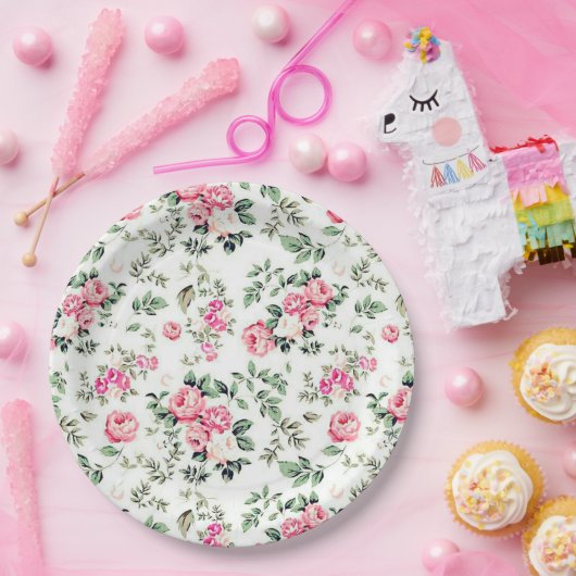 Bloem Papieren Bordje (Feest)