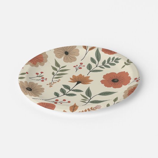 Bloem Papieren Bordje (Gekanteld)