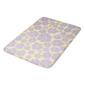 Bloem - Pastel - Geel en Paars Badmat (Gekanteld)