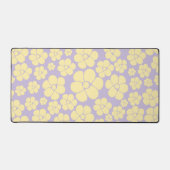 Bloem - Pastel - Geel en Paars Bureaumat (Voorkant)