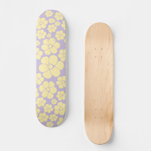 Bloem - Pastel - Geel en Paars Persoonlijk Skateboard