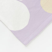 Bloem - Pastel Roze, Geel en Paars Fleece Deken (Hoek)