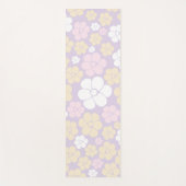 Bloem - Pastel Roze, Geel en Paars Yogamat (Voorkant)