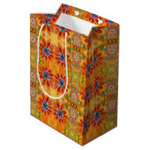 Bloem Patroon 10 Overeenkomende Bubbles Cuddlebuns Medium Cadeauzakje (Achterkant Gekanteld)