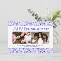 Bloem Patroon Galentine`s Dag Vrienden 2 Foto