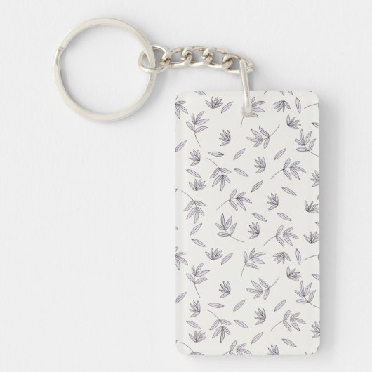 Bloem Patroon Lente Bloem Acryl Sleutelhanger (Voorkant)