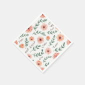 Bloem patroon Papier Servet (Hoek)