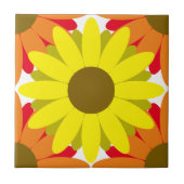 Bloem Patroon Sjabloon Tegeltje (Voorkant)