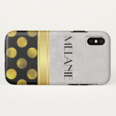 Bloem Patroon Stippen Patroon Case-Mate iPhone Case (Achterkant (horizontaal))