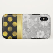 Bloem Patroon Stippen Patroon Case-Mate iPhone Case (Achterkant (horizontaal))