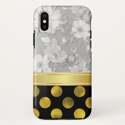 Bloem Patroon Stippen Patroon Case-Mate iPhone Case (Achterkant)