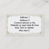 Bloem Petal Girls 1 Visitekaartje (Achterkant)