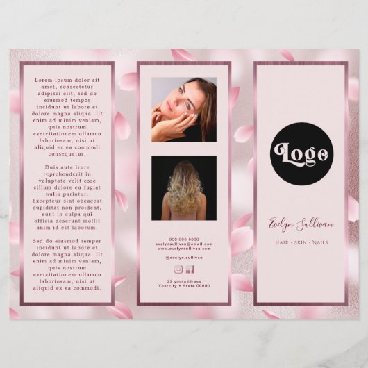 Bloem Petals Faux Folie Brochure (Voorkant)