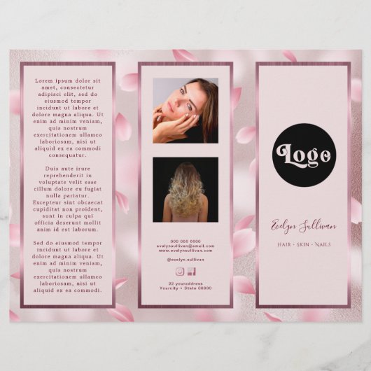 Bloem Petals Faux Folie Brochure (Voorkant)