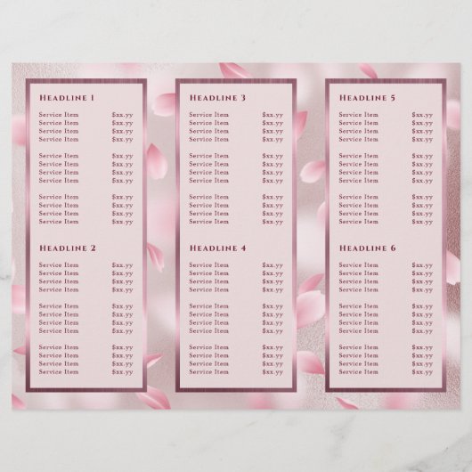 Bloem Petals Faux Folie Brochure (Achterkant)