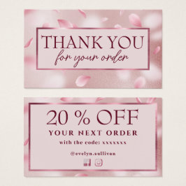 Bloem Petals Faux Folie Discount Kaart