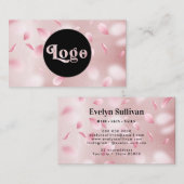 Bloem Petals Faux Folie Logo Visitekaartje (Voorkant / Achterkant)