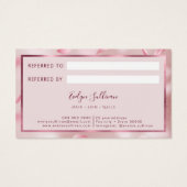 Bloem Petals Faux Folie Referral Kaart (Achterkant)
