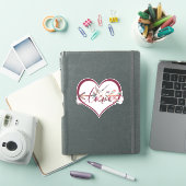 Bloem pijl valentijn sticker (iPad Cover)