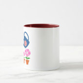 Bloem Plant Groeit Dank Je Wel Leraar Cadeau Mok (Midden)