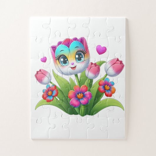 🌸🪴Bloem Plant– Kalm Botanisch Natuur Puzzel (Verticaal)