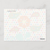 Bloem poka Dots Paisley Spring Whimsical Gifts Briefkaart (Achterkant)