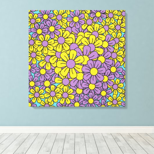 Bloem Pop Canvas Afdruk (Insitu (Houten vloer))