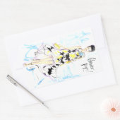 Bloem Pop! Rechthoekige Sticker (Envelop)