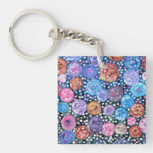 Bloem Pop Sleutelhanger (Voorkant)
