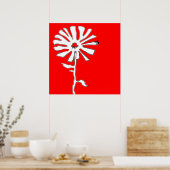 bloem poster (Keuken)