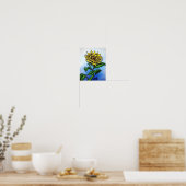 bloem poster (Keuken)