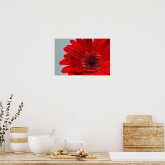 bloem poster (Keuken)
