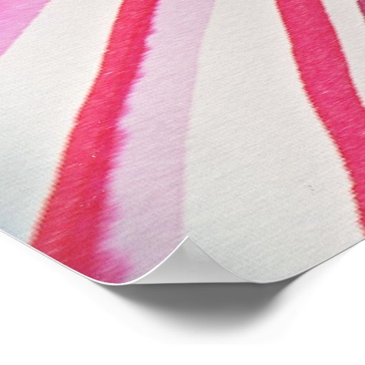 Bloem Poster in roze (Hoek)