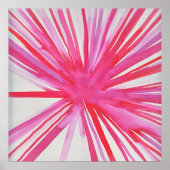 Bloem Poster in roze (Voorkant)