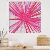 Bloem Poster in roze (Keuken)