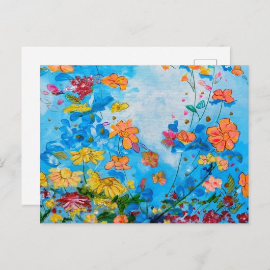 bloem postkaart (Voorkant / Achterkant)