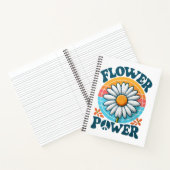 Bloem Power blauw aanpasbare naam Notitieboek (Binnen)