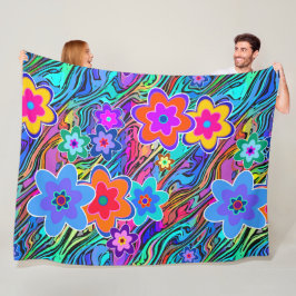 Bloem Power Blossoms naadloos patroon 3 Fleece Deken