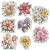 Bloem Power Set Waterdicht Sticker (Voorkant)