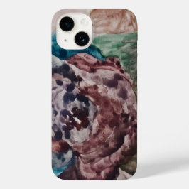 Bloem Prinses Pastel Navy Blauw Blush Roze Bloemen Case-Mate iPhone 14 Hoesje