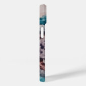 Bloem Prinses Pastel Navy Blauw Blush Roze Bloemen Case-Mate iPhone Case (Achterkant / Rechts)