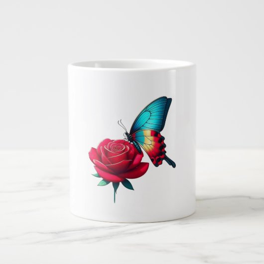 Bloem proeven grote koffiekop (Voorkant)